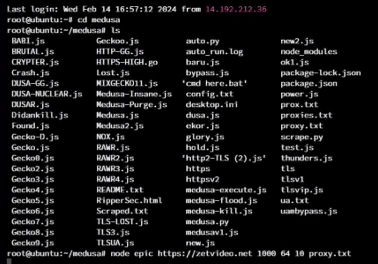 Figure 12: Screenshot demonstrating an attack and more advanced attack tools